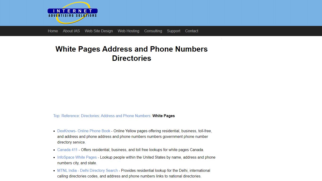 White Pages Address and Phone Numbers Directories - iaswww.com